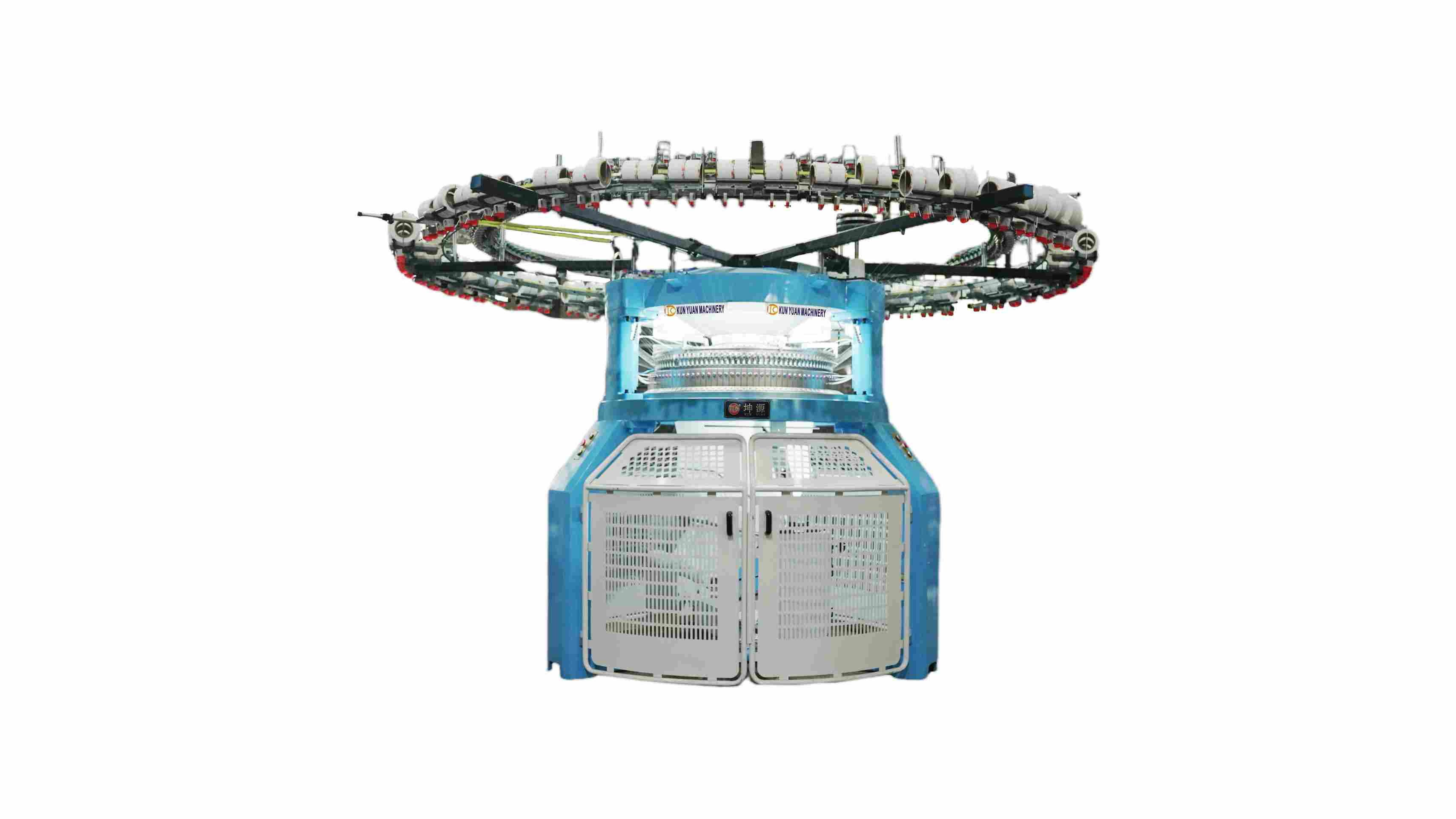 Double-sided  jersey knitting machine